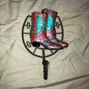 Western COWBOY BOOTS hanger hook Wall decor NEW